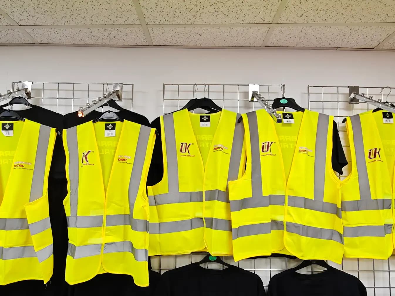 No Brakes Digital hi-vis safety vests printed for speedway use