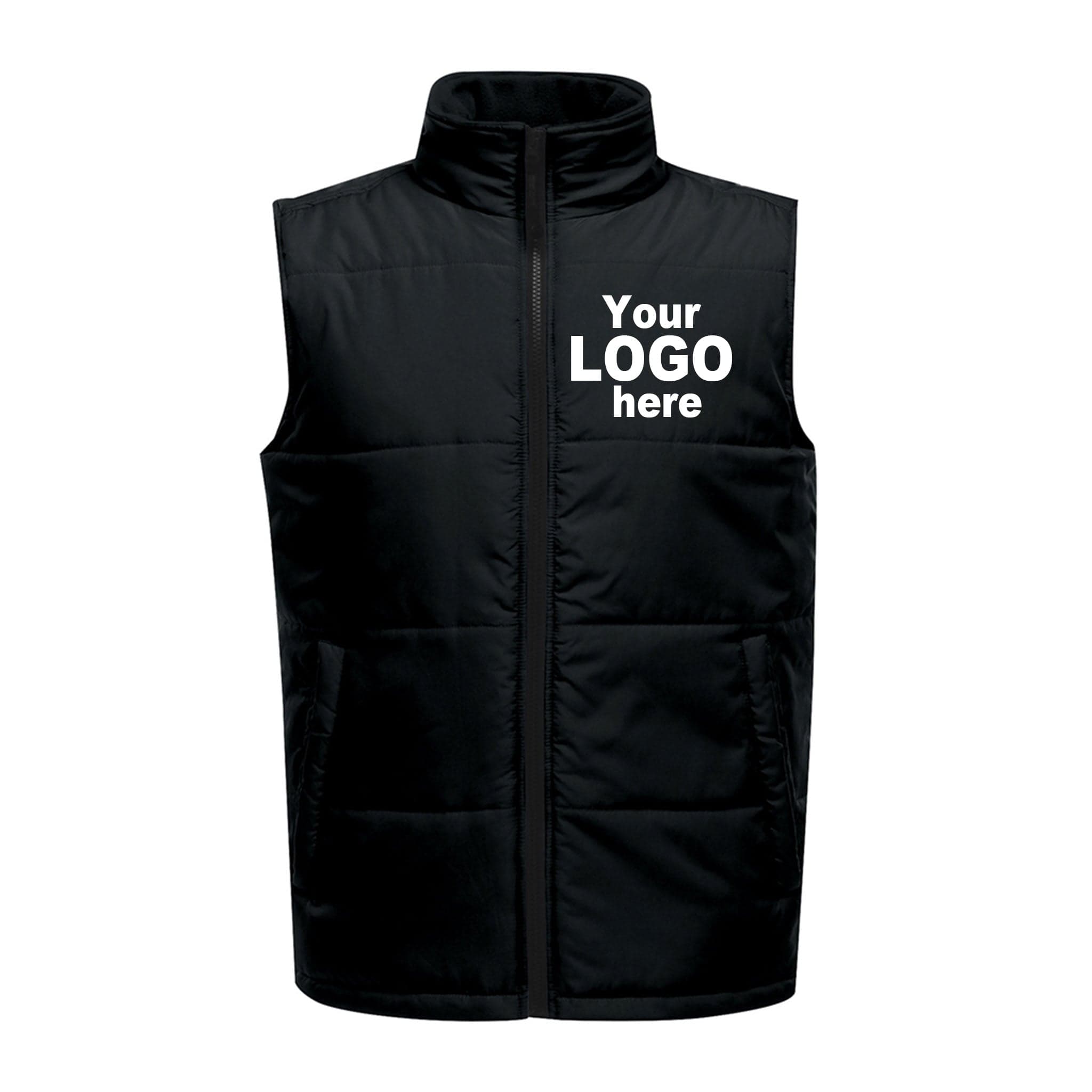 Insulated bodywarmer for stitched Kingstanding trade logos