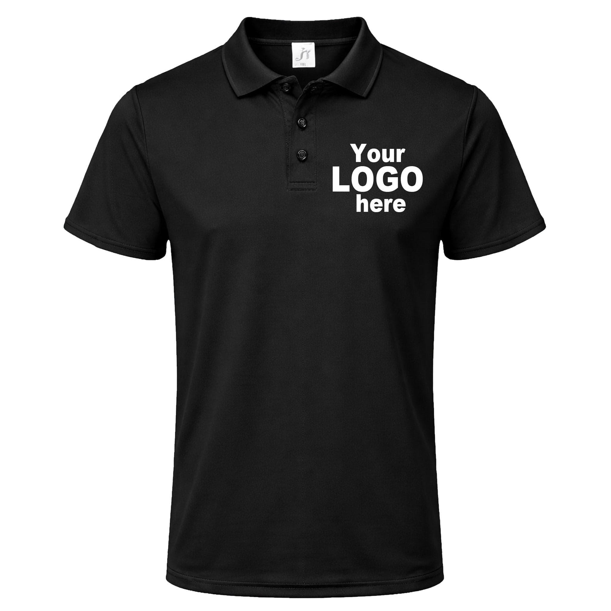 Sports polo for embroidered Perry Barr club presentation wear