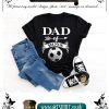 Dad of boys black t-shirt-min