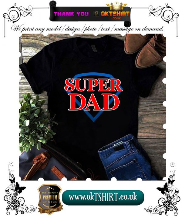 Super dad black t shirt min