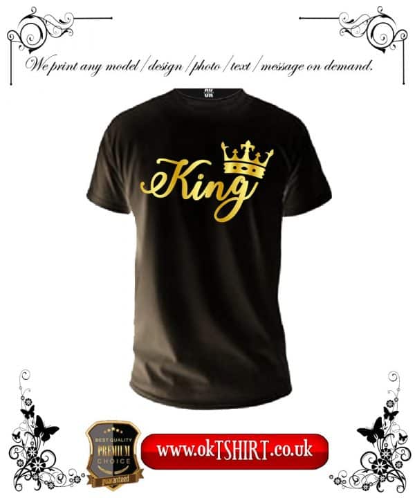 King men black t-shirt front-min
