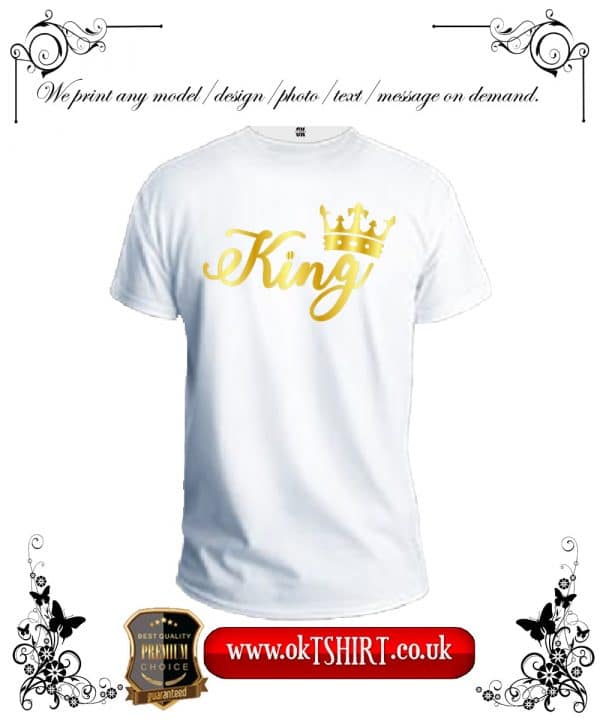 King men white t shirt front min