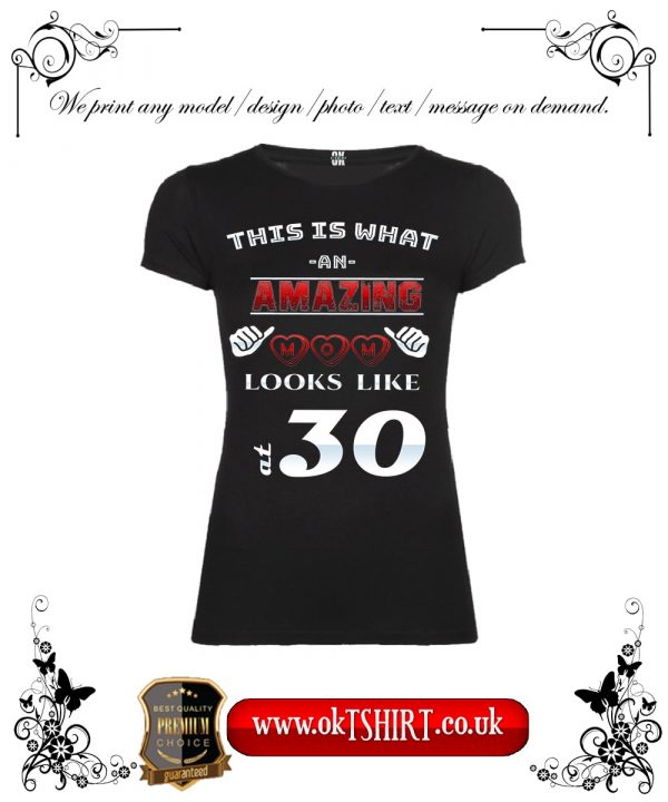 This is what an amazin MOM looks like black t-shirt-min