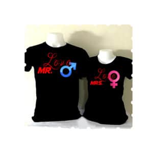 Mr and Mrs Love t-shirts