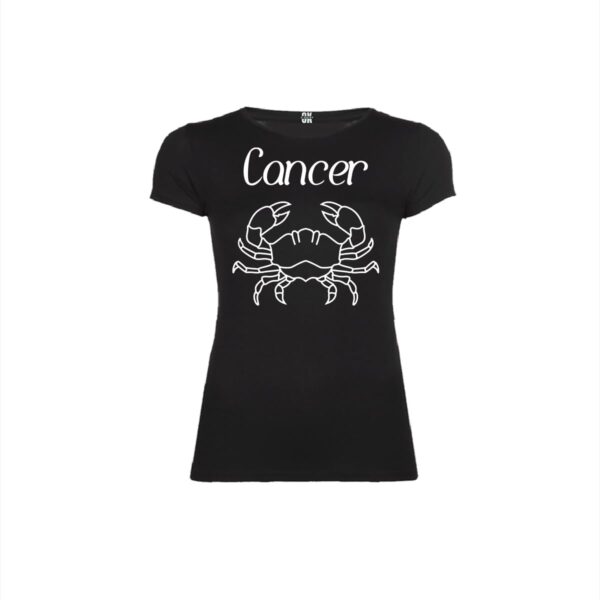 Cancer black woman t shirt front min