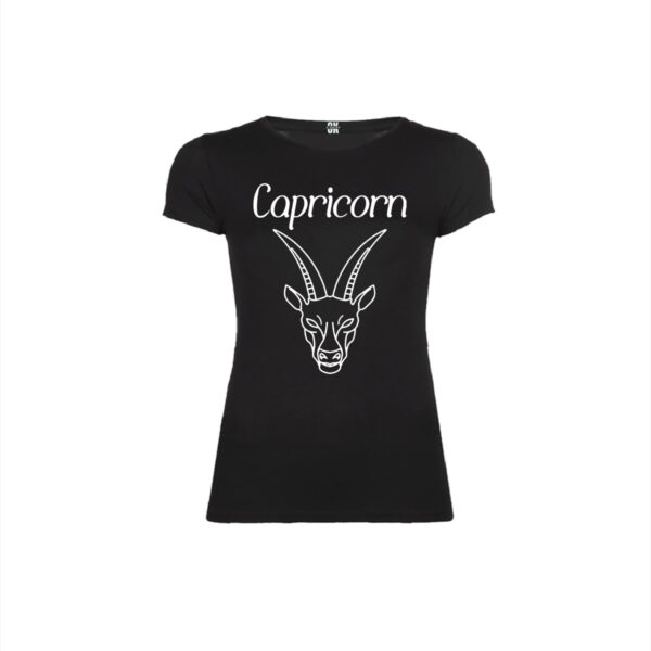 Capricorn black woman t shirt front min