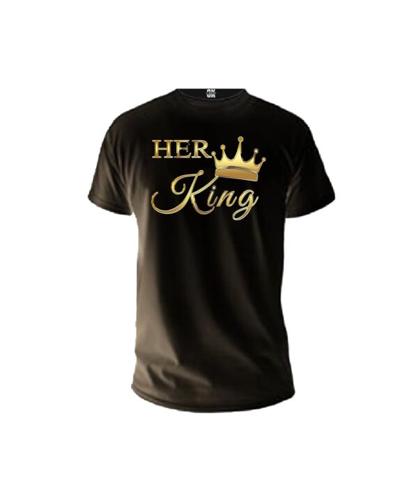 Black t shirt her king front min