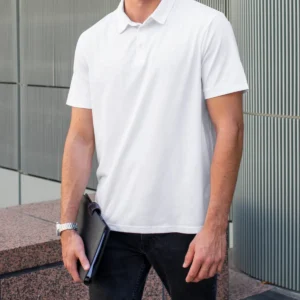 white polo t-shirt